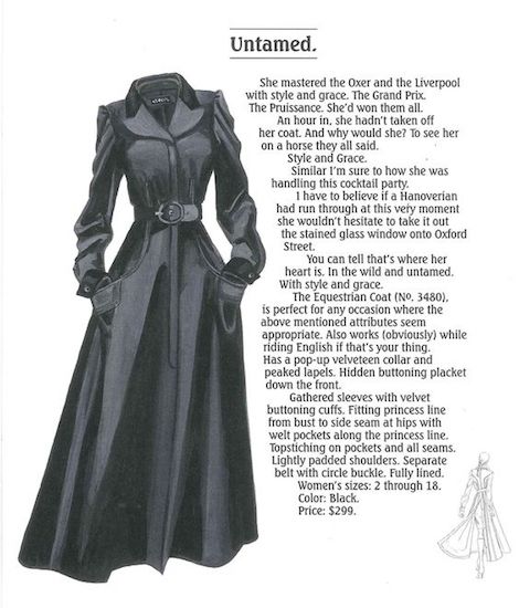 excerpt from J. peterman catalog